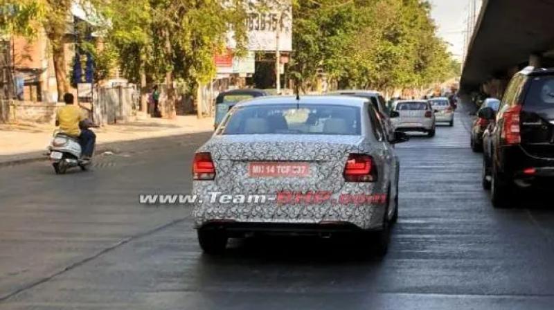 Updated Volkswagen Vento, Polo spied testing in India