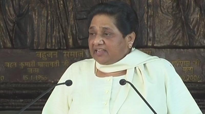 Mayawati said that her party along with SP had come together with a plan to defeat the BJP candidate. (Photo: ANI/Twitter)