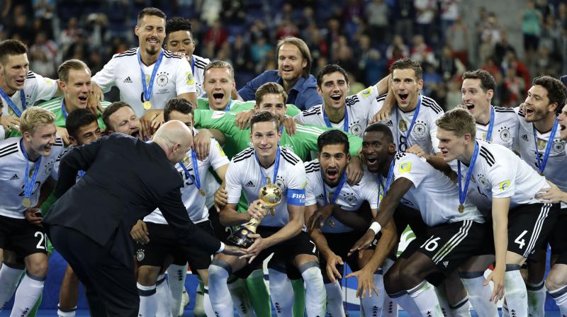 It was a remarkable achievement for Germany to lift the FIFA Confederations Cup trophy with a young, experimental squad, although it could also be a bad omen as no team has ever won the World Cup after winning the Confederations Cup the year before. (Photo: AP)