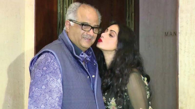 Sridevi with her husband Boney Kapoor