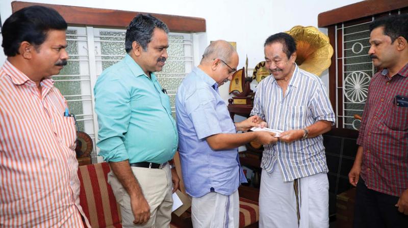 UA Khader gets Rs 10 lakh medical aid