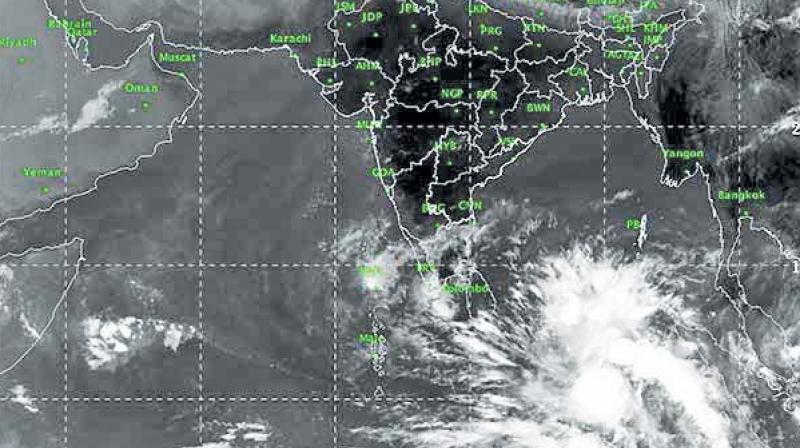 It is likely to intensify into a depression during the next 24 hours over the Indian Ocean and adjoining central parts of south of Bay of Bengal and into a cyclonic storm during the subsequent 24 hours.