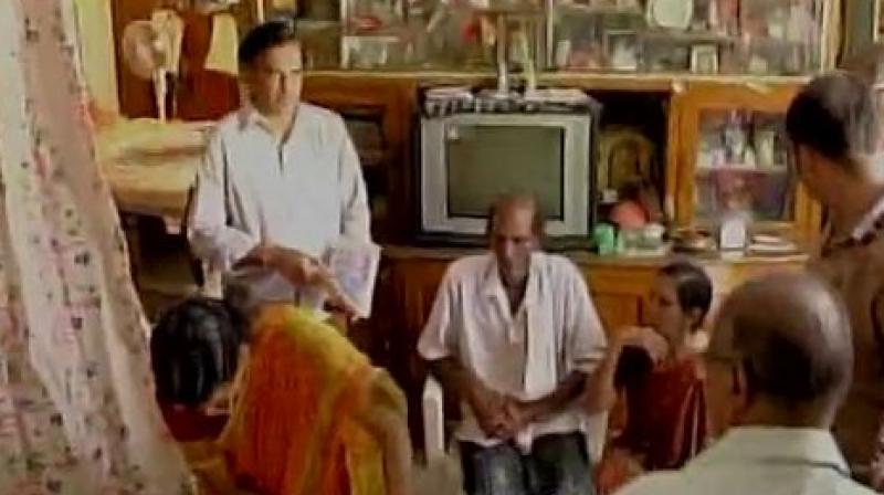 Family of the deceased persons in Andhra Pradeshs Vijayawada mourn the loss. (Photo: ANI Twitter)