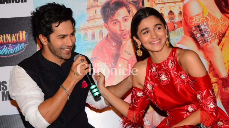Varun and Alia at the trailer launch.
