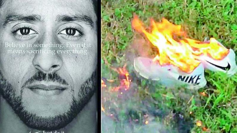The two-minute-long Nike advertisement features a range of athletes. The video went viral and soon after the hashtag #JustBurnIt started trending with pictures and videos of protesters burning Nike merchandise