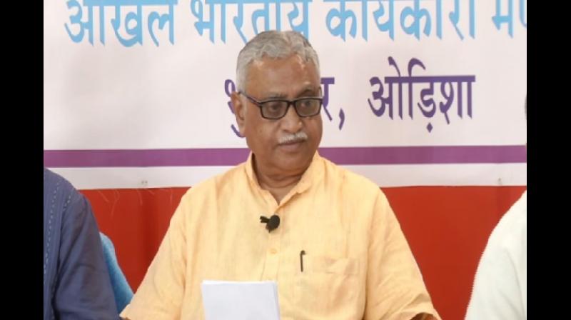 Ram Temple is not a political issue, this is the issue of faith of Hindu society. Ram Mandir issue is related to societys faith. The way the courts proceeding is going on we have hope that a decision will come soon. We have seen the delay before on this issue but now the court has taken the matter for its conclusions, Vaidya said. (Photo: ANI)