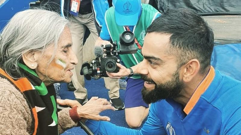 ICC CWC\19: Virat Kohli gifts IND-SL match tickets to 87-year-old Charulata Patel