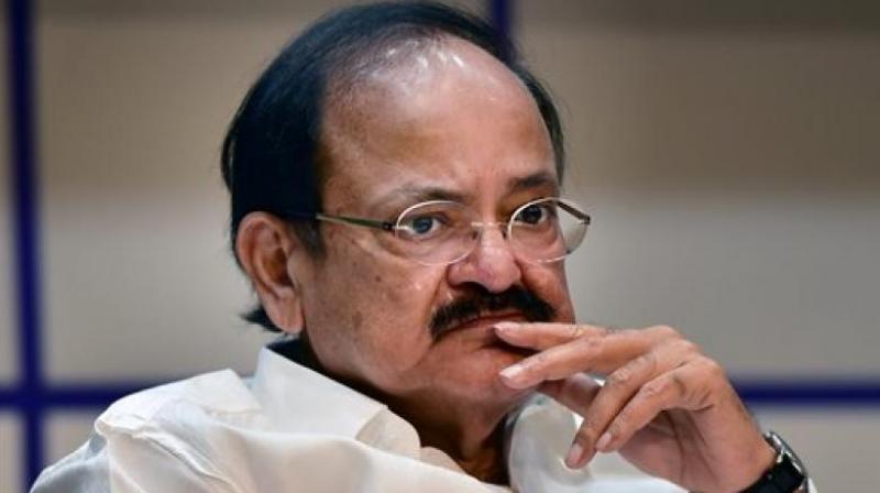M. Venkaiah Naidu on Saturday laid the foundation stone of an international convention centre at APIIC Grounds.