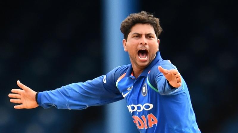 Kuldeep Yadav also elaborated how the pressure that he has created on Warner may enable him to get his wicket quickly.(Photo: AFP)