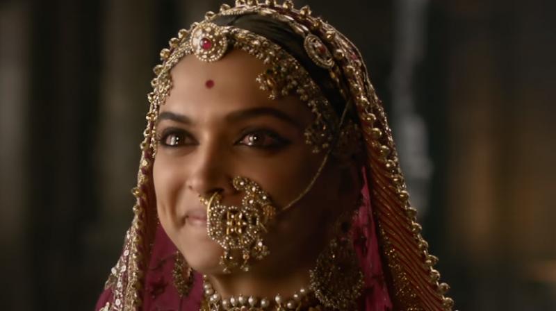 Deepika Padukone plays the titular character in Padmavati.
