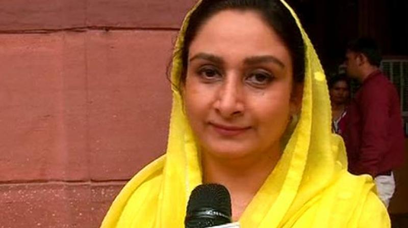 Later, talking to reporters outside Parliament about the event that unfolded in the House, Harsimrat Kaur Badal accused Rahul Gandhi of resorting to dramebaazi. (Photo: ANI)