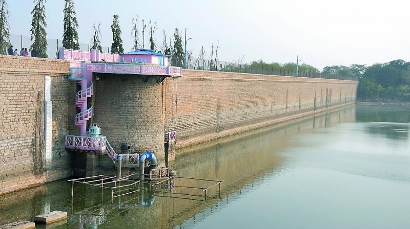 The Osmansagar reservoir built near Gandipet to serve one million people of the twin city.  (Image DC)