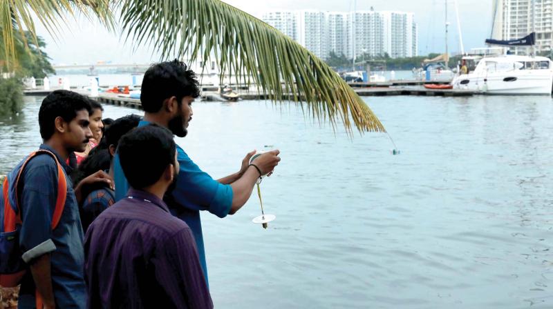 Students join Vembanad mapping project