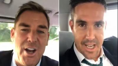 The trio has been fine for riding in a car around Hobart without wearing seatbelts. (Photo: Screegrab)