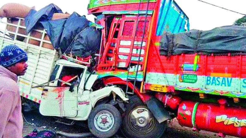 Heavy vehicles causing damage to Hyderabad roads