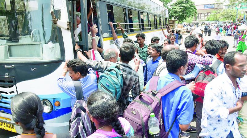 Visakhapatnam: Buses commandeered for election duty, citizens fret