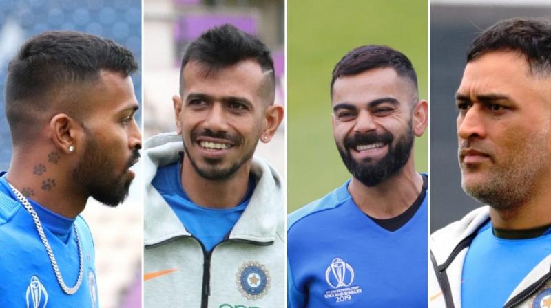 The names include all-rounder Hardik Pandya, skipper Virat Kohli, wicket-keeper batsman MS Dhoni and leg-spinner Yuzvendra Chahal. (Photo: BCCI/Twitter)