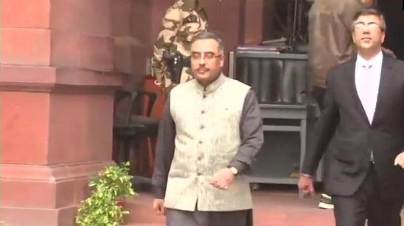 Pakistan envoy Sohail Mahmood was called to the Foreign Ministry office by Foreign Secretary Vijay Gokhale who raised strong protest over the killing of the soldiers in Pulwama, official sources said. (Photo: ANI)
