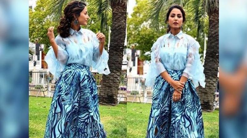 Hina Khan makes a fashionable debut at Cannes