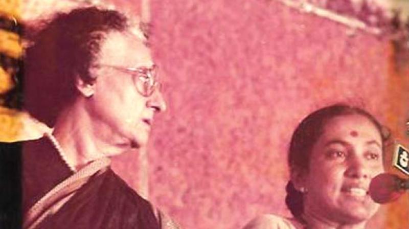 Indira Gandhi with Margaret Alva