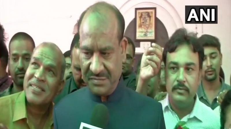 Asked whether it was going to be tough for him to run the Lok Sabha amid religious chants, Om Birla said, There is no challenge. (Photo: ANI)
