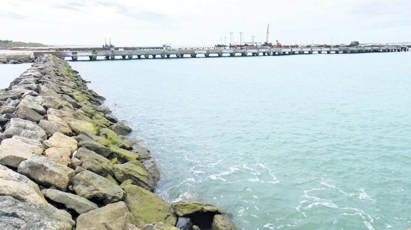 Fishing jetty at Kundhukkal nearing completion