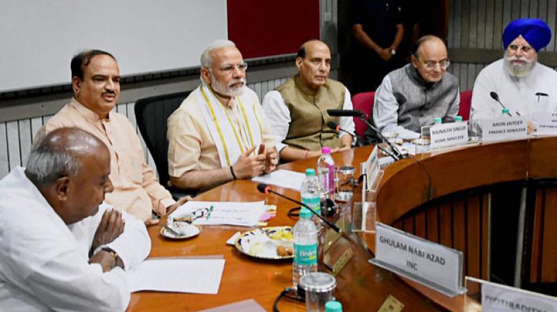 The government convened an all-party meet ahead of the Monsoon Session of Parliament. (Photo: PTI)