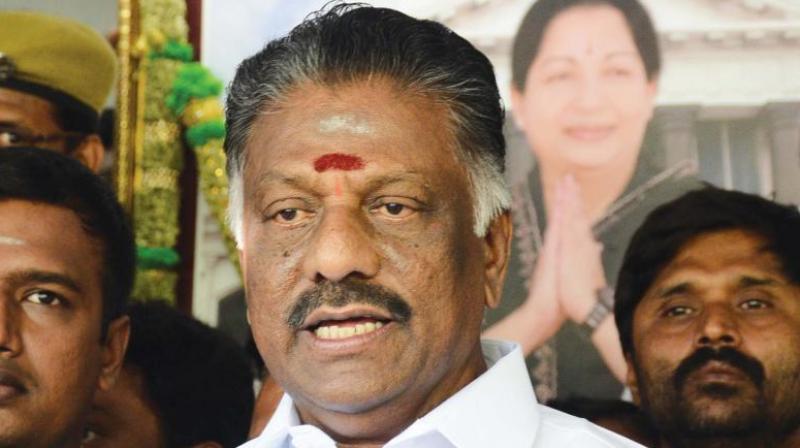 O Panneerselvam  stated this while participating at the birth centenary celebrations of late Chief Minister MG Ramachandran. (Photo: File)