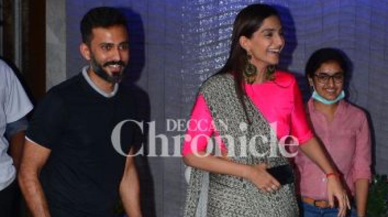 Sonam Kapoor and Anand Ahuja at their outing before the wedding.