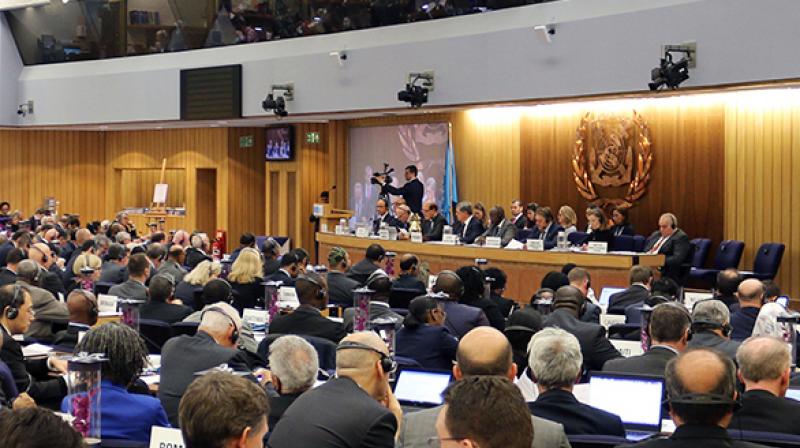 Indian High Commissioner to the UK represented India at the assembly where India secured the second-highest number of votes from member-countries. (Photo: imo.org)
