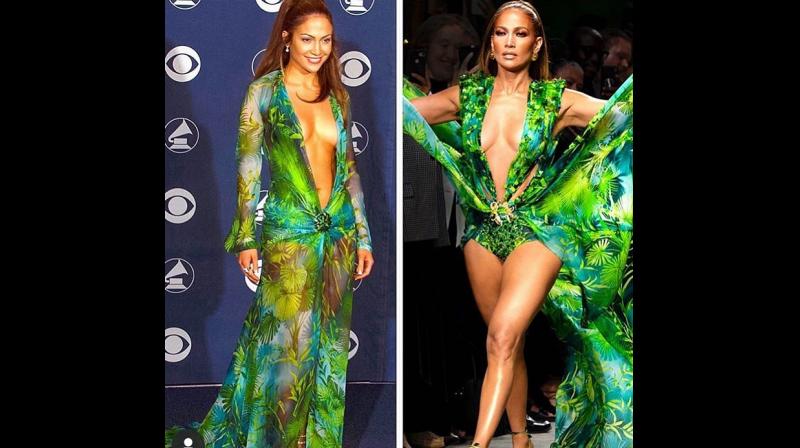 Jennifer Lopezâ€™s jungle dress makes appearance at Milan Fashion Week
