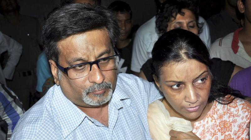 The dentist couple, Nupur and Rajesh Talwar, were on Thursday acquitted in the double murder case of their daughter Aarushi and maid servant Hemraj in Noida in May 2008. (Photo: PTI)
