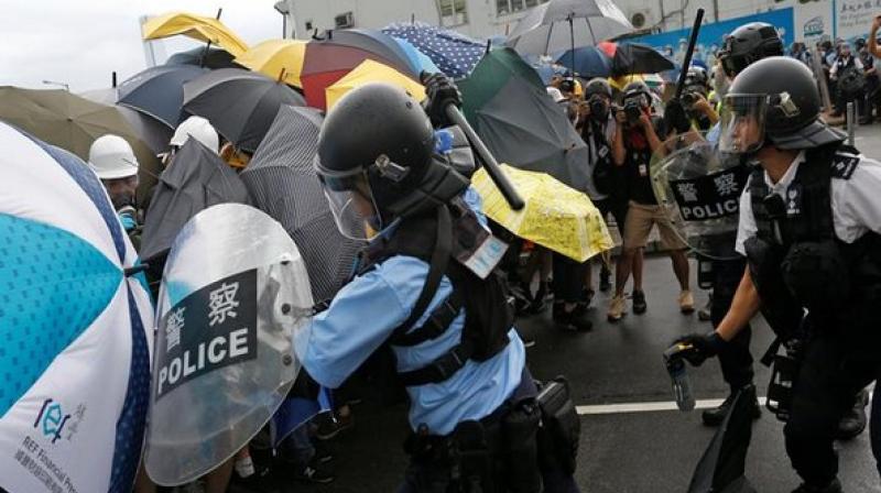 Hong Kong protests: Early clashes witnessed between police and demonstrators