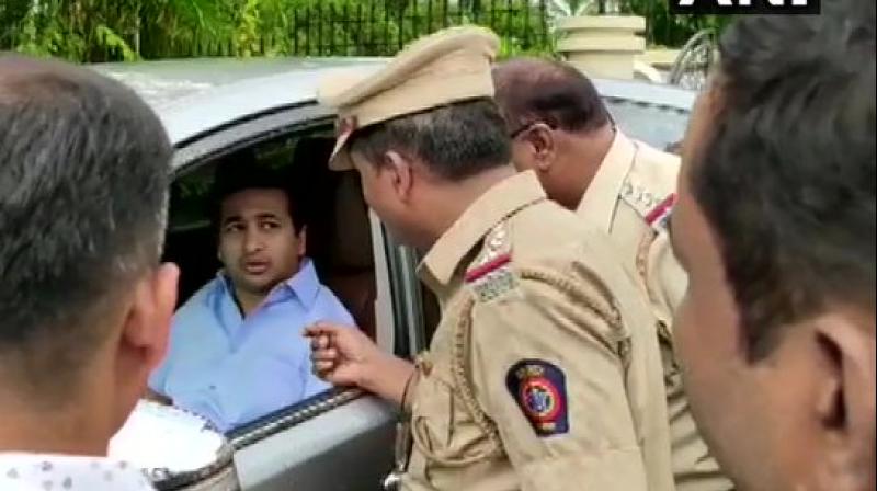 Cong MLA Nitesh Rane, 2 others arrested for throwing mud on engineer