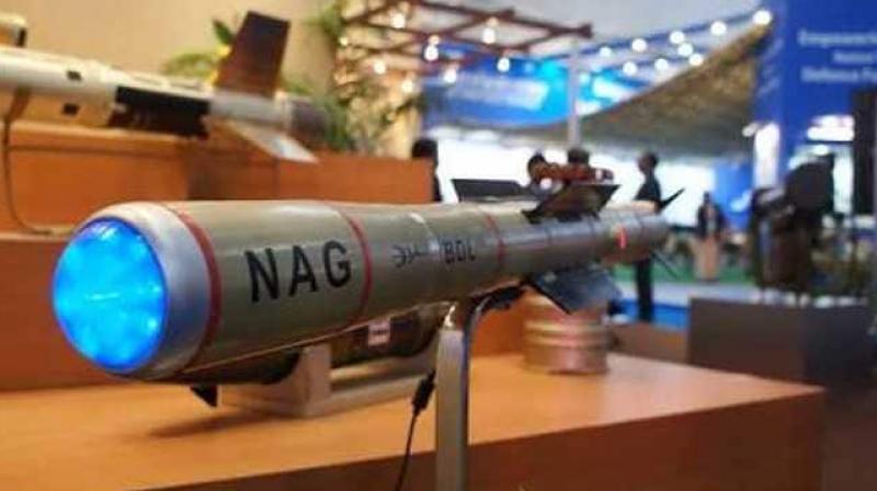 India test fires 3 tank-buster nag missiles, all hit their targets