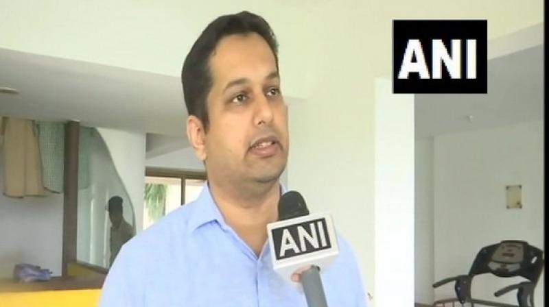 BJP leader and son of late Goa Chief Minister Manohar Parrikar, Utpal Parrikar, on Thursday sent out a note of caution on the ten Congress MLAs joining the BJP bandwagon by saying their loyalty is under a cloud. (Photo: ANI)