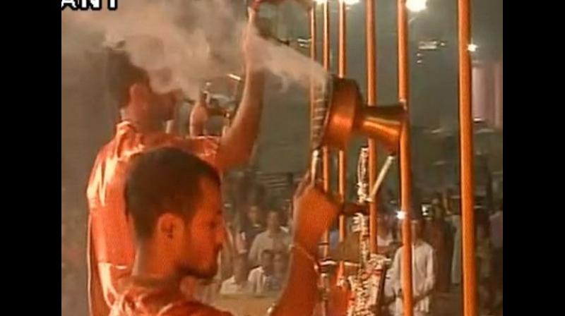 Varanasi Ganga Aarti to be performed at 3 pm today due to lunar eclipse
