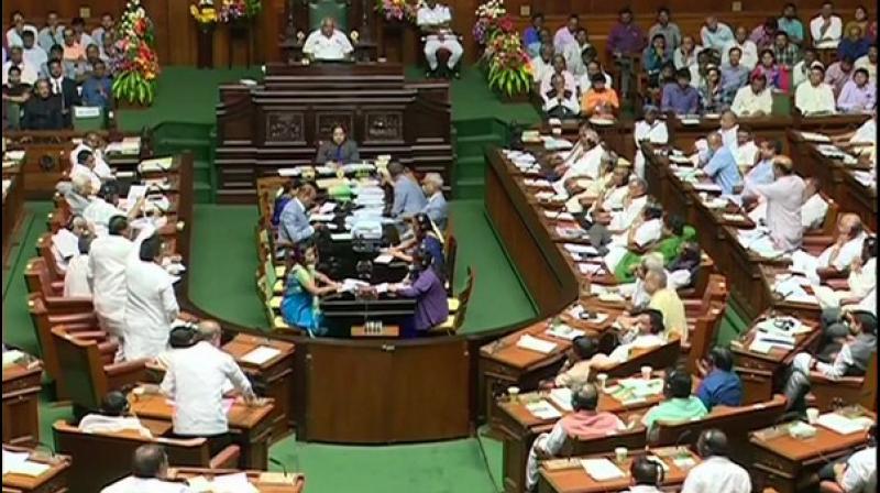 Karnataka trust vote: Speaker takes a dig at politics of defection