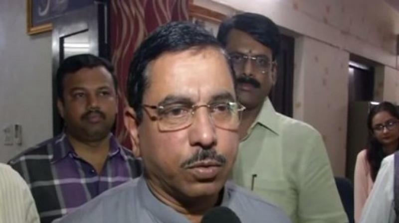 Parliamentary Affairs Minister Pralhad Joshi on Monday said that the BJP had emerged as the single largest party in the last years assembly elections in Karnataka. (Photo: ANI)