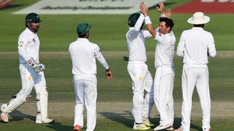 Leg-spinner Yasir Shah took six second-innings wickets in Pakistans crushing 133-run second Test win over West Indies here on Tuesday as they took an unbeatable 2-0 lead in the three-match series. (Photo: ICC)