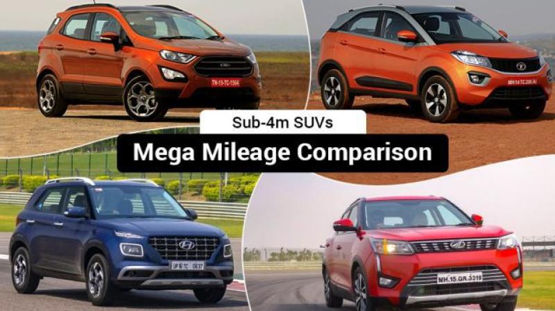 Sub-4m petrol SUVs real-world mileage compared: Which oneâ€™s the most frugal?