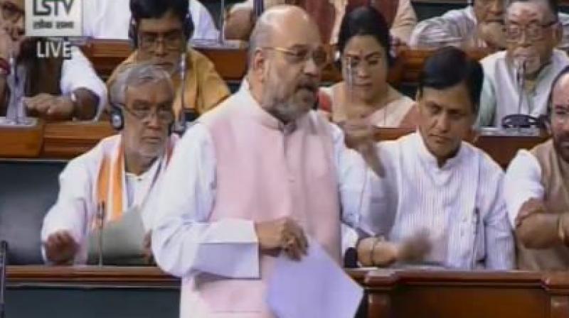 Amit Shah moves J&K reservation bill in LS, urges for extention of Prez\s rule