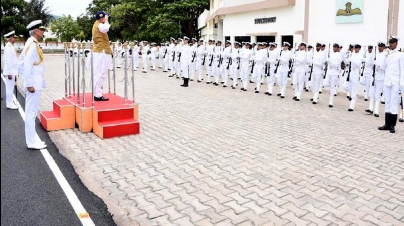 Rajnath Singh, Andhra CM review infra projects, Navy plans at ENC