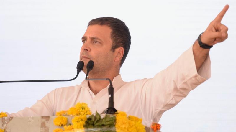 Rahul Gandhi said chief minister in BJP ruled Rajasthan is a woman but her thoughts are not for women. (Photo: Twitter | @INCIndia)