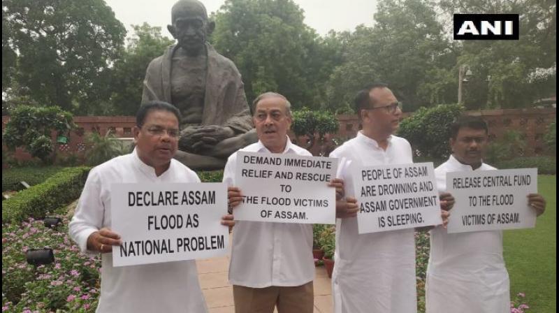 Flood situation in Assam be declared as national problem: Congress MP