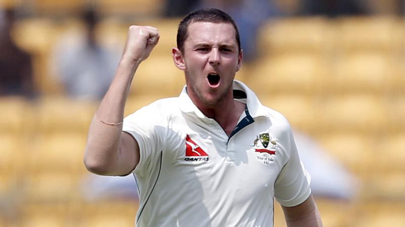 I think the whole Indian team has (felt pressure), and probably the skipper more so, said Josh Hazlewood ahead of the fourth India-Australia Test in Dharamsala. (Photo: AP)