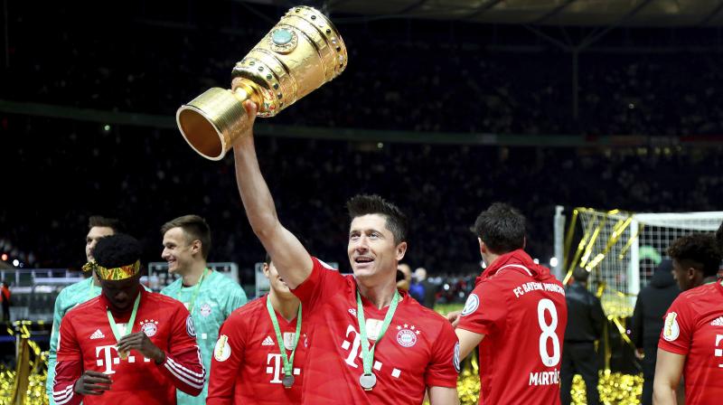 German Cup: Lewandowski strikes twice as Bayern grabs German Cup with a 2-0 win