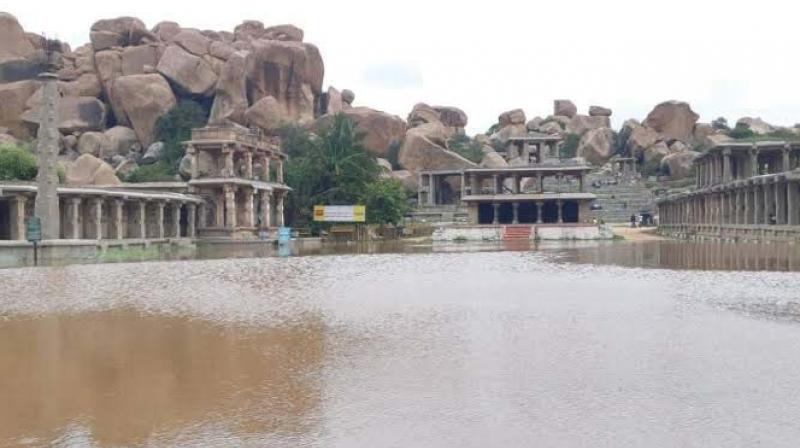 Vijayanagar era ruins under water: 60 tourists from Hippie island rescued