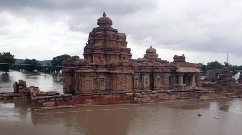 Waters recede from Pattadkal site