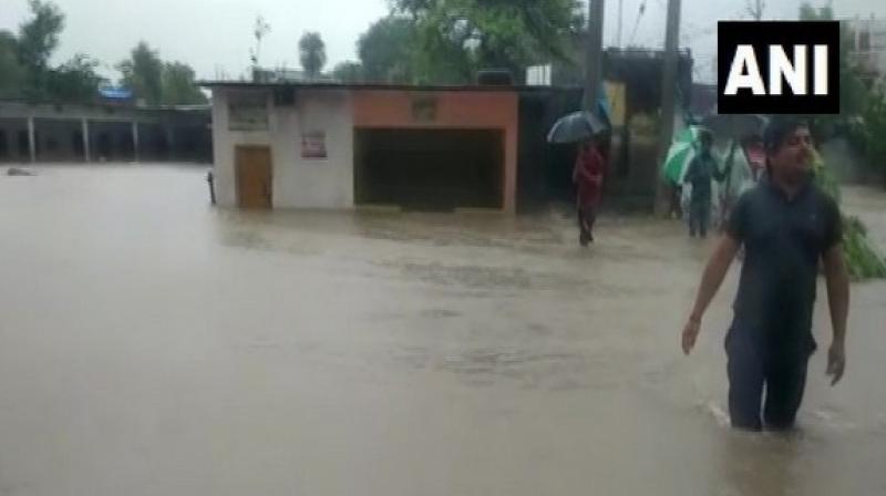 MP: Several parts of Shajapur flooded due to heavy rainfall